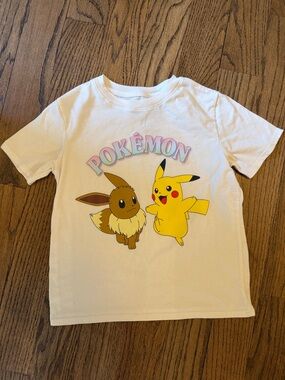 Pokémon Pikachu & Eevee Graphic Tee - White